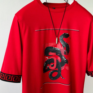 Camiseta Casual de Manga Corta con Cuello en V, Tejida en Poliéster/Algodón, Impresión Personalizada por Sublimación, Ecológica, Estilo Urbano - Product Image 6