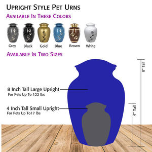 Brown Brass Pet Urn Cremation Keepsake Urn Paw Print Memorial <b>Casket</b> <b>for</b> Adult Pet <b>Ashes</b> Home Remembrance - Product Image 6