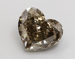 Diamant de laboratoire taille cœur 2,40 ct, noir vif fantaisie VS1 CVD, diamant en vrac pour la fabrication de bijoux - Product Image 1