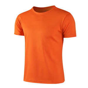 Summer Cheap Unisex Sport Solid T-Shirts Quick-Drying Gym Running <b>Tshirts</b> Male <b>Polyester</b> Cotton Breathable Basic Simple T-Shirts - Product Image 6