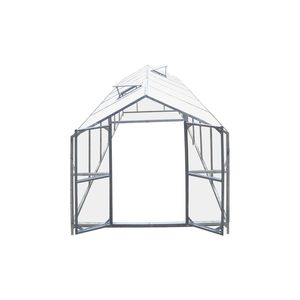 Serra Tradizionale 8FT X 20FT con Telaio in Acciaio Zincato, Tetto in Policarbonato a Doppia Parete, Pareti Solide Trasparenti TMG GH821 - Product Image 5