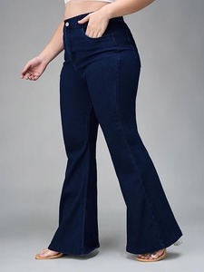 Women's <b>Boot</b> Cut Jeans-Abdul Royal World Export ARWE-254 Denim Cotton Color Fade Proof Vintage Style Mid Waist Regular Fit - Product Image 1