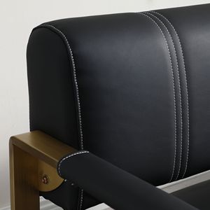 Divano Moderno a 2 Posti da 147 cm per Spazi Ristretti, in Ecopelle, Design Nuovo per Soggiorno - Product Image 3