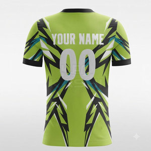 Nueva llegada de camisetas de fútbol al por mayor para hombre, camiseta de fútbol personalizada con impresión de nombre y número para entrenamiento de club escolar o liga. - Product Image 2