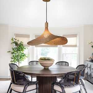 Abat-jour en bambou tressé en gros pour éclairage d'ambiance, couvercle de lampe de plafond couleur neutre, décoration intérieure durable, ODM OEM - Product Image 6