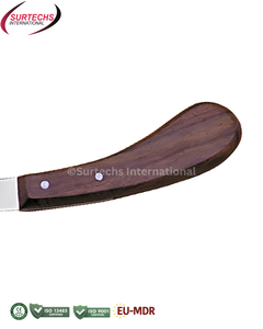 Couteau à sabots Surtechs Ascot, instrument de coupe de sabots pour équidés, type F Dick, en acier inoxydable - Product Image 3