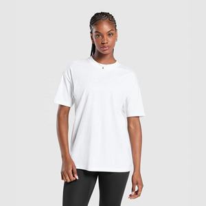 280 GSM manches courtes t-shirts femmes demi manches été Vintage décontracté couverture en coton t-shirt respirant avec Logo personnalisé - Product Image 1