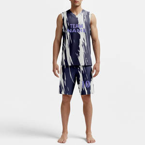 Conjunto de uniforme de baloncesto, ropa de baloncesto, camisetas de baloncesto sublimadas personalizadas con pantalones cortos, con envío y entrega, servicio OEM - Product Image 1