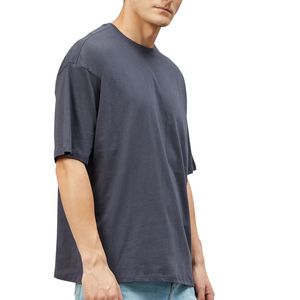 Camiseta de Algodón de Alta Calidad para Hombre, Corte Regular, Transpirable, Ecológica, Estilo Urbano, Color Sólido, Impresión Personalizada, Fábrica OEM - Product Image 1