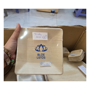 จานใบปาล์มทำมือขายดี |   ภาชนะใส่อาหารแบบใช้แล้วทิ้งที่สวยงามและเป็นธรรมชาติสำหรับงานจัดเลี้ยงและบุฟเฟ่ต์สมัยใหม่ - Product Image 1