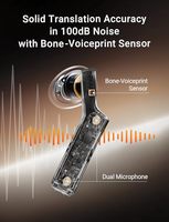 Casque de traduction simultanée bidirectionnelle en temps réel W4 TimeKettle W4 Bone Voiceprint à faible latence, appareil de traduction linguistique