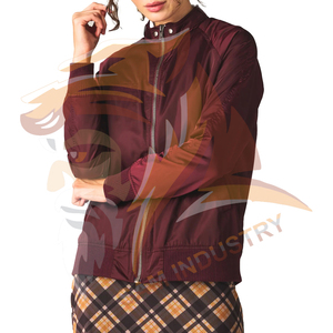<b>Lightweight</b> and Stylish Nylon Lined Breathable <b>Women</b> Satin <b>Jacket</b> Fully Customizable <b>Women's</b> Satin Varsity <b>Jacket</b> - Product Image 6