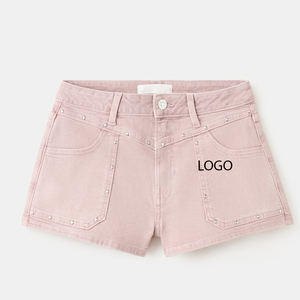 Shorts en jean coupe décontractée, délavage vintage, style décontracté et tendance, matière de haute qualité / Prix abordable, idéal pour l'été, vente en gros - Product Image 1