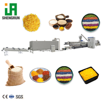 Usine de production de riz nutritionnel clé en main 100-800 kg/h Machine d'extrusion de riz instantané Équipement de fabrication de riz enrichi Ligne de production