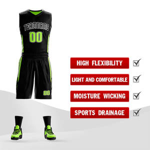 Uniforme de basketball pour jeunes de haute qualité sur mesure, taille plus, service de conception OEM en gros, meilleure qualité, dernier design avec OEM - Product Image 2