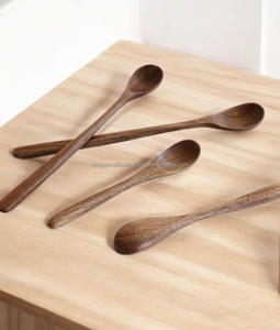 Ensemble cuillère fourchette en bois naturel Acasia divers modèles pour servir la cuisine et les mariages au meilleur prix de l'Inde - Product Image 1