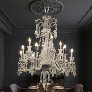 Traditional <b>Crystal</b> <b>Chandelier</b> Ceiling Mount Indoor Home Decor <b>Lighting</b> Fixture for Living Room - Product Image 1