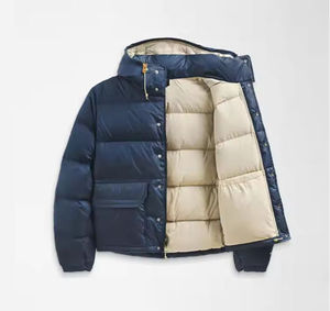 Blouson matelassé pour homme, style unique, marque privée, en toile, fermeture éclair intégrale, col montant, manches longues, hiver, extérieur - Product Image 6