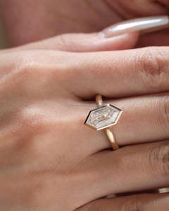 Arin Lab Grown Diamond CVD con IGI 2.52ct F Corte brillante 14K Oro amarillo Anillos de joyería de moda para niñas - Product Image 3