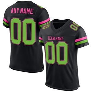 Vente en gros directe OMMIZ INDUSTRY Maillot de football authentique personnalisé en maille verte et or-blanc - Product Image 2