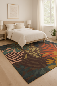 Modern Luxury Wool Rug Hand Tufted Non-Slip Pet Friendly High Pile Solid Color Framed Carpet Living Room Hotel Home <b>Decor</b> - Product Image 4