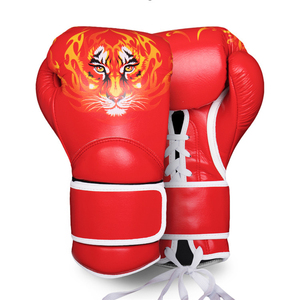 Gants de boxe en cuir de haute qualité, durables, avec logo personnalisé, design premium, respirants et éco-responsables, pour hommes, fabriqués au Pakistan - Product Image 6
