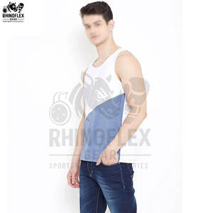 เสื้อกล้ามออกกำลังกายผู้ชายแบบใหม่ขายส่ง ดีไซน์สั่งทำพิเศษสำหรับการฝึกซ้อมที่ดีที่สุด ระบายอากาศได้ดี ลวดลายทันสมัย - Product Image 5