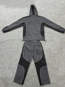 Conjunto Deportivo de Alta Calidad para Hombre, Chaqueta y Pantalones con Cordón Ajustable, 100% Nailon, Impermeable, con Líneas Reflectantes, Cortavientos, Modelo 2026 - Product Image 3