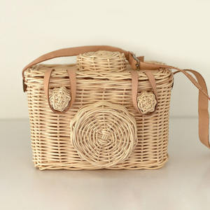 Camera-shape bags for children play best choice <b>small</b> rattan <b>basket</b> various design toy <b>baskets</b> - Product Image 4