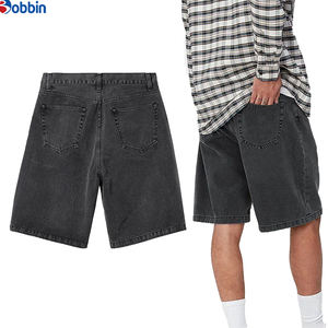 Pantalones Cortos de Mezclilla para Hombre, Estilo Urbano, Vintage, Holgados, de Trabajo, a la Moda, Jorts, Pantalones Cortos de Mezclilla Holgados - Product Image 6