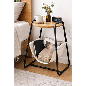 Mesa de Centro Moderna de Metal con Almacenamiento - Mueble Multifuncional para Sala de Estar - Product Image 3