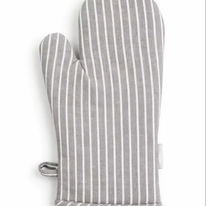 Gant de four en coton personnalisé, résistant à la chaleur, avec logo brodé, en coton et lin, pour une utilisation durable - Product Image 1