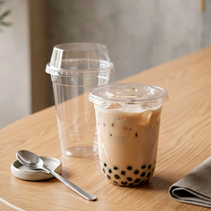 Clear Round PP <b>Plastic</b> <b>Cup</b> 95mm Diameter for Beverage Coffee Smoothie Juice and Boba Tea - Product Image 4