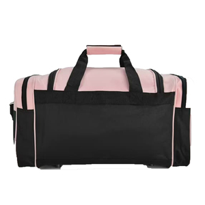 Bolsa Deportiva de Poliéster Rosa y Negra, 30-40L, Cierre de Cremallera, Estilo Casual, Gran Capacidad, Unisex, para Fitness y Viajes - Product Image 1