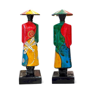 Statues en laque à prix compétitif décor de café pour la maison lieu de travail sculpture de statue laquée en gros - Product Image 1
