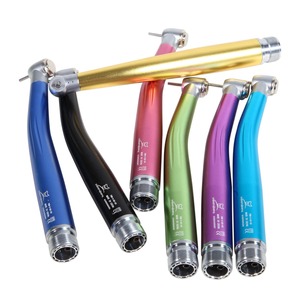 หัวกรอฟันความเร็วสูง 7 สี แบบกดปุ่ม หัวมาตรฐาน 2/4 รู ใช้กับเครื่องลมแบบสปริงน้ำเดี่ยว อุปกรณ์ทันตกรรม - Product Image 1