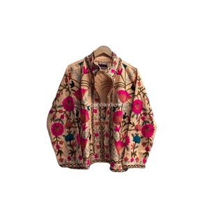 Uzbek Embroidery Jacket 100% Cotton Short Jacket Boho Chic Jacket <b>Coat</b> Winter Unisex Jacket Party Wear Women's Jacket - Product Image 1