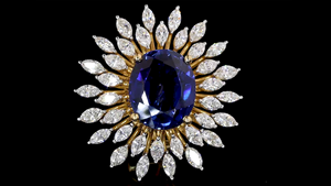 Pendientes de Lujo con Zafiro Azul Ovalado de Laboratorio y Diamante Cultivado en Laboratorio con Forma de Marquesa | Joyería de Novia y de Cóctel | OEM ODM - Product Image 5