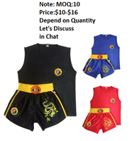 Uniforme de lutte sportive standard 100% polyester unisexe avec logo frontal respirant léger et durable