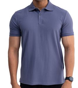 Polos élégants pour hommes Polos OEM Custom Fashion Tee Trendy à manches courtes Couleur claire Sans col avec deux boutons Confort - Product Image 1