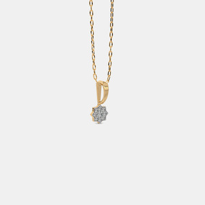 Collier pendentif de luxe pour femme, serti solitaire, en or blanc, avec diamant de laboratoire ovale de 1 carat total, fabrication de moule - Product Image 3