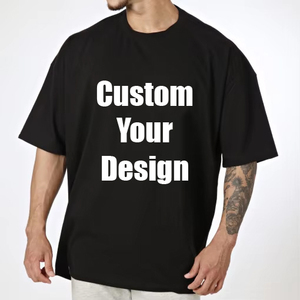T-shirt noir pour homme, design personnalisé, manches courtes, col rond, jersey en coton, vêtement décontracté, motif imprimé avec lettres sur le devant, coupe classique - Product Image 1