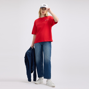 Camiseta de Cuello Redondo para Mujer, Algodón y Elastano, Elástica, Ajustada, Manga Corta, Ropa Deportiva para Compradores de Exportación al por Mayor - Product Image 6