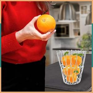 Cesta de Almacenamiento de Metal Resistente con Alambre Negro para Organización de Armarios y Gabinetes - Product Image 2