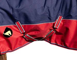 Couverture d'hiver imperméable 600D pour cheval, 300 g/m², chaude, avec col haut, grande rabat de queue, quincaillerie en acier inoxydable et lavable en machine - Product Image 5