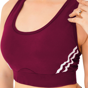 Sujetador Deportivo Personalizado sin Costuras para Niñas, Tejido Elástico Transpirable, Soporte Medio, Secado Rápido, Ecológico, para Yoga, Gimnasio, Entrenamiento, Running - Product Image 6