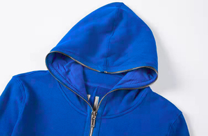 Sudadera con Capucha y Cremallera, 100% Algodón, con Logotipo Bordado Personalizado en la Parte Delantera, Forro Polar Grueso, Invierno, Ecológica, Transpirable, 360g - Product Image 5