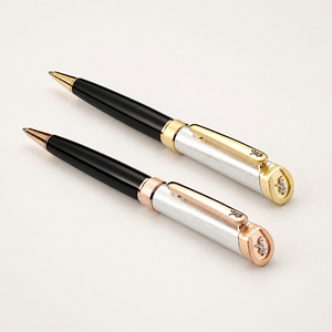 Bolígrafo de Metal JR3911 de Lujo con Logotipo 3D en Forma de Herradura, Grabado Personalizado, Acabado Cepillado, Bolígrafo Ejecutivo de Giro - Product Image 2