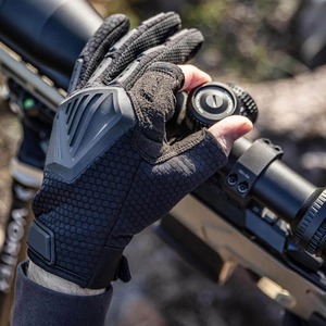 Gants de paintball à doigts entiers, tactiques, absorbant les chocs, protection des articulations, dos en maille respirante, paume antidérapante, poignet réglable - Product Image 6