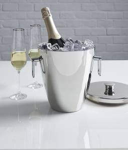 Seau à glace en acier inoxydable poli miroir pour tables élégantes, hôtels de luxe, bars modernes et célébrations de mariage - Product Image 5